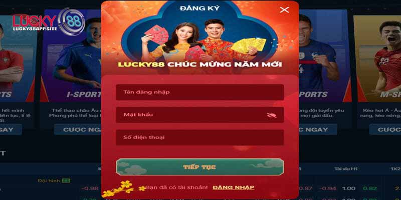 bước tham gia lucky88